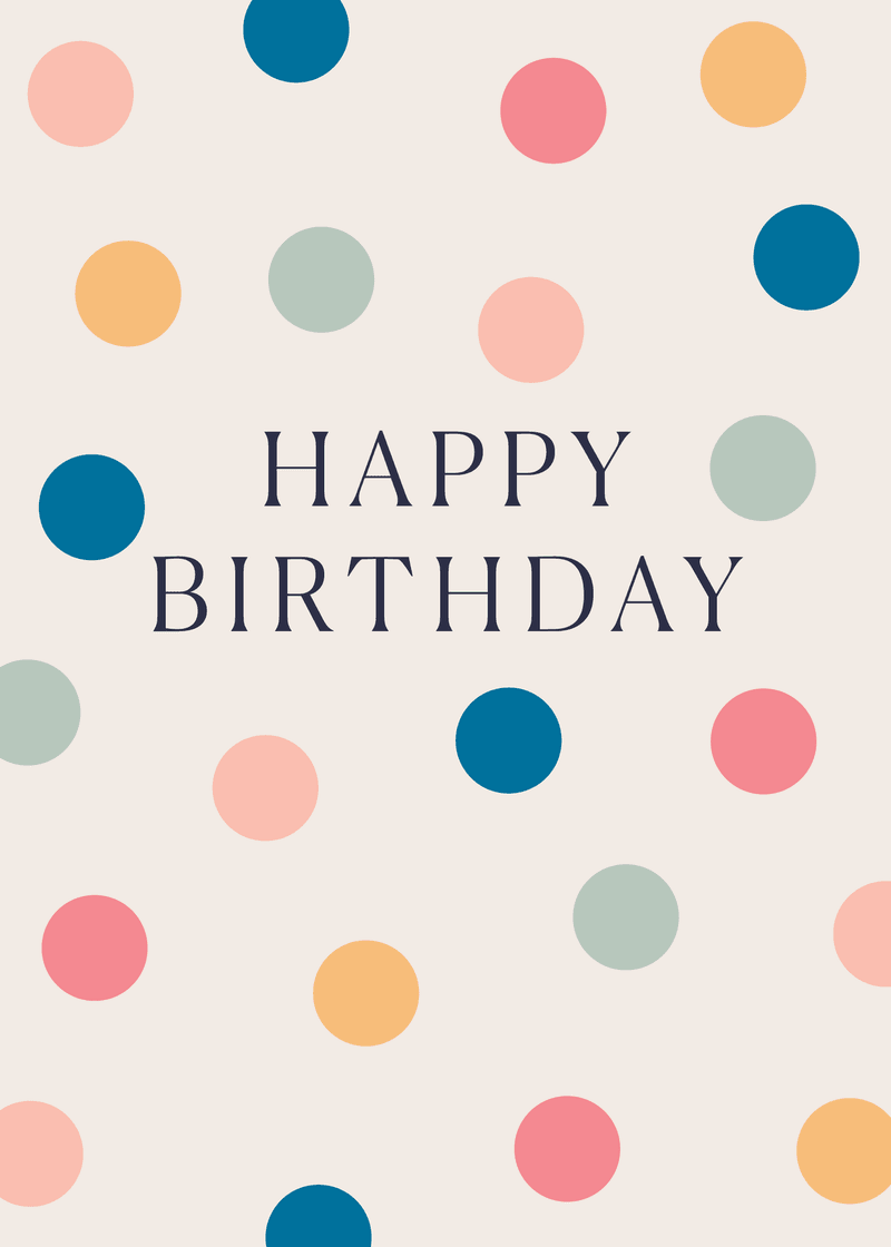 Happy Birthday Greeting Card J0