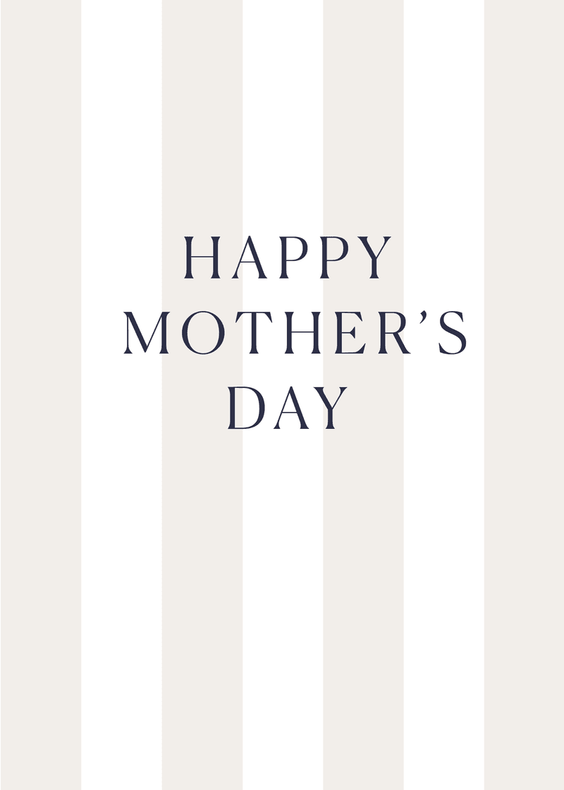 Mother's Day Stripes Greeting Card A0