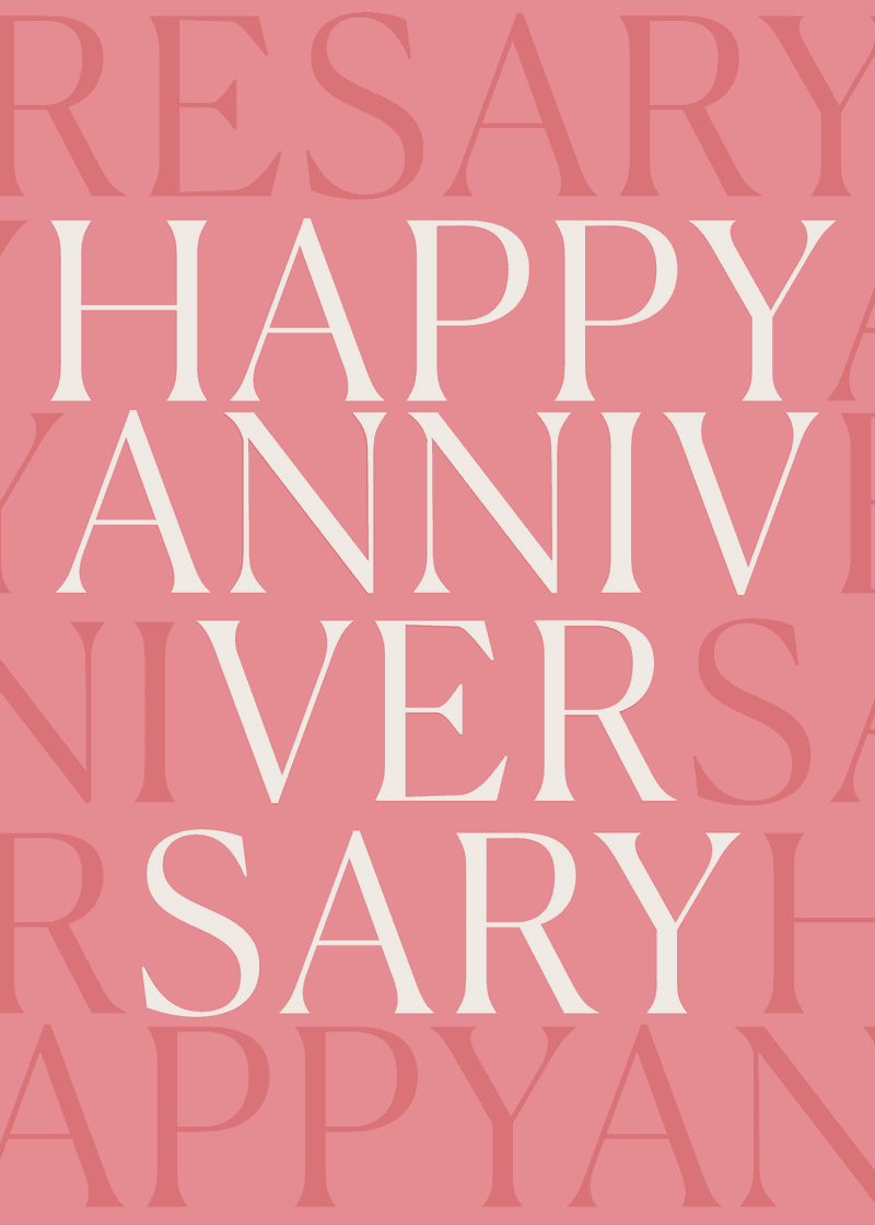 Happy Anniversary Greeting Card R7