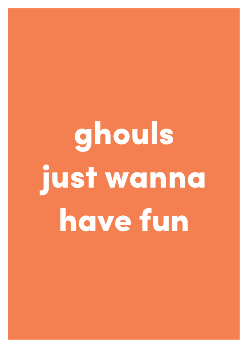 Ghouls Greeting Card V4