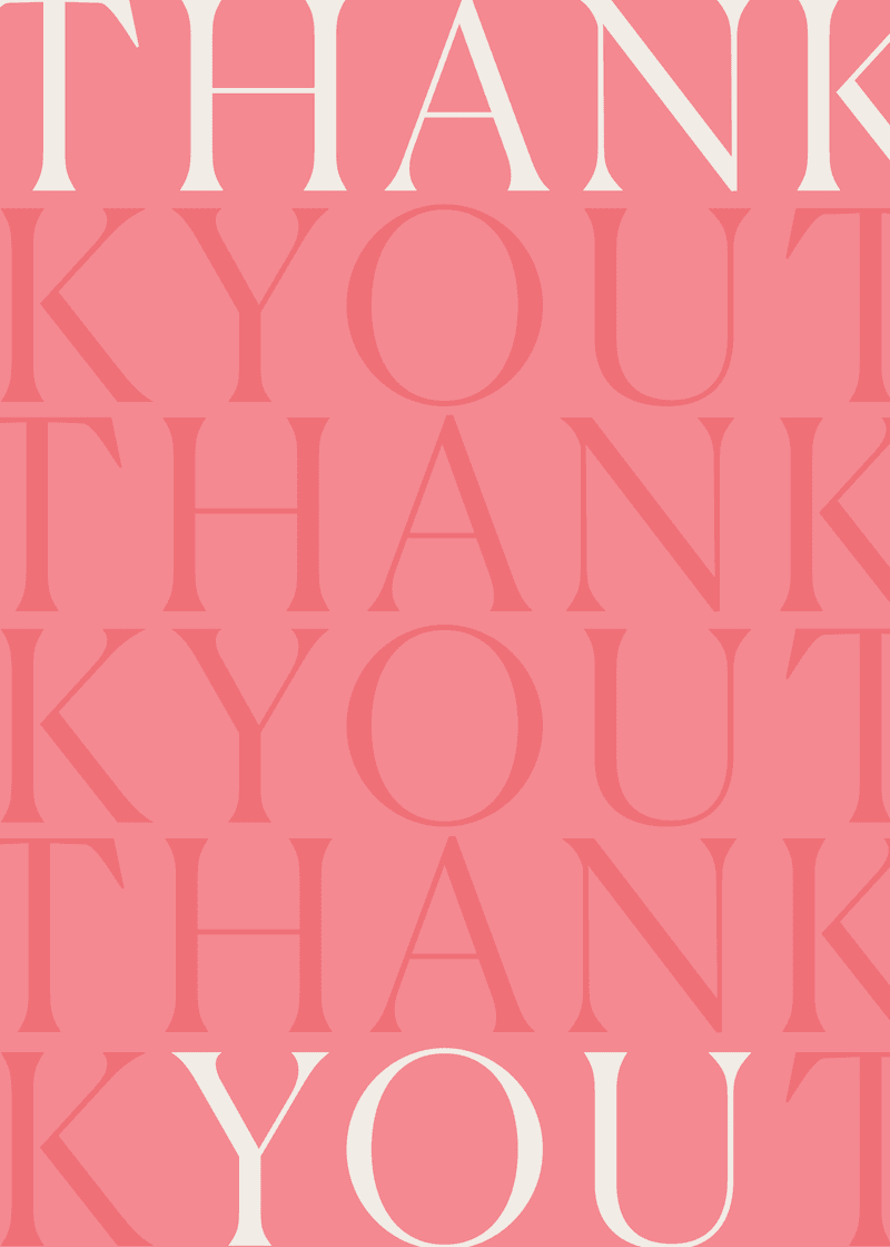 Thank You Greeting Card B1