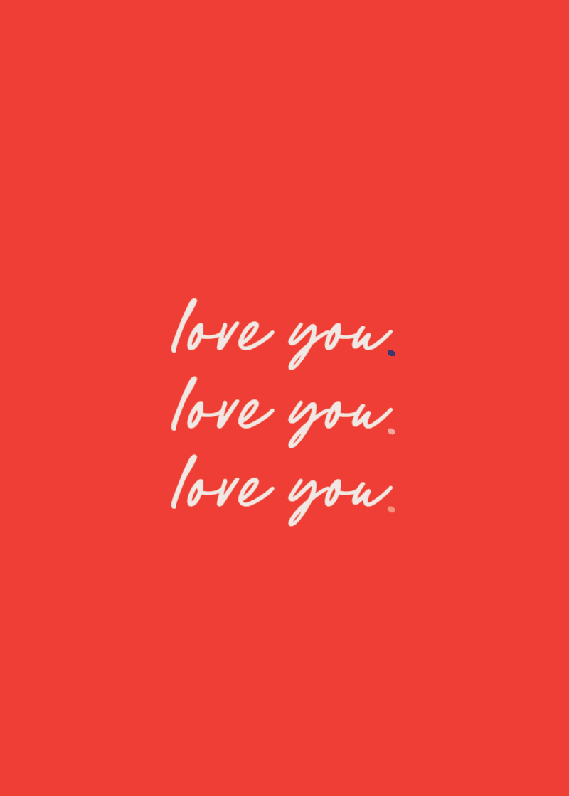 Love You Greeting Card U0