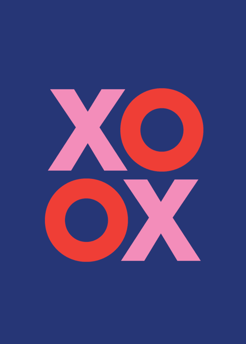 XOXO Greeting Card D5