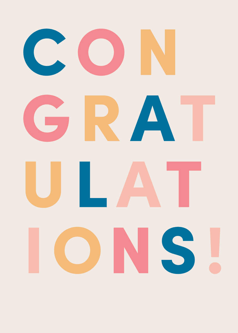 Congratulations Greeting Card T5