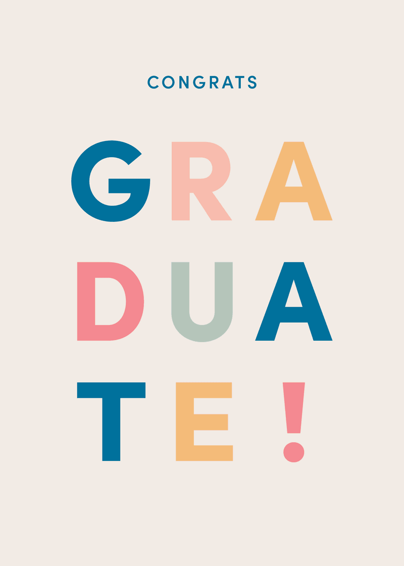 Graduation Graduate Greeting Card A6