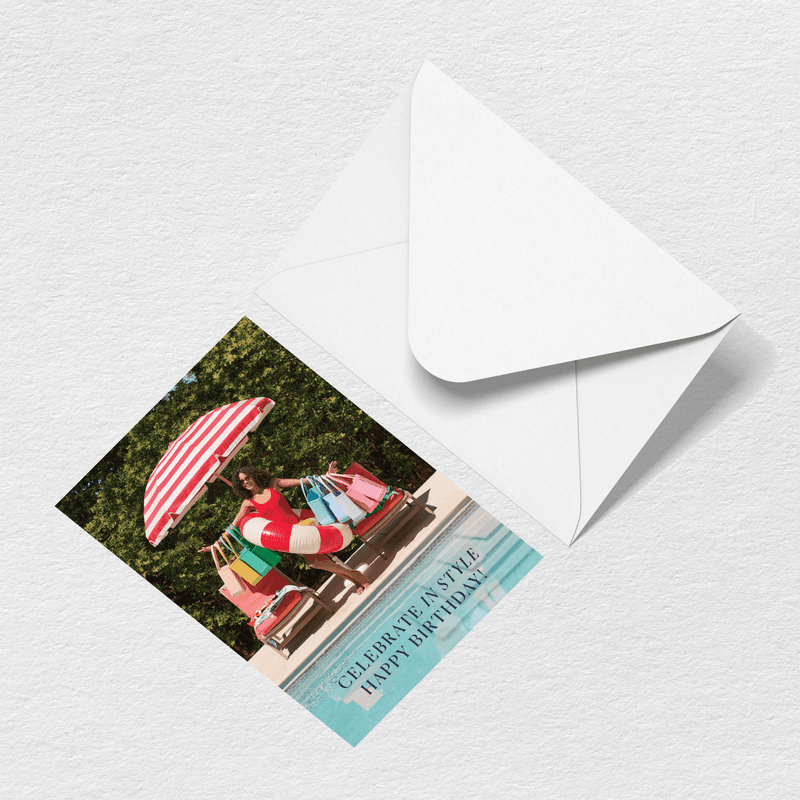 Happy Birthday Umbrella Greeting Card M3
