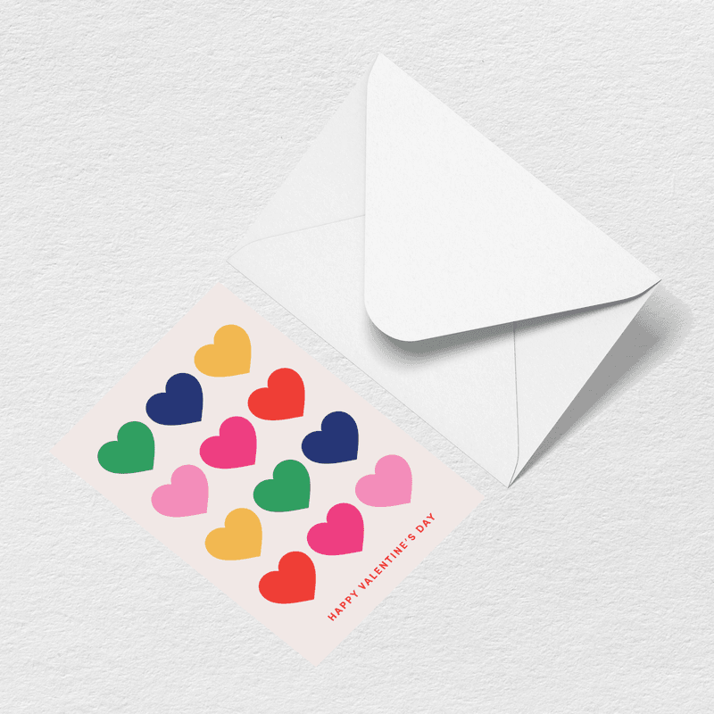 Hearts Greeting Card I3