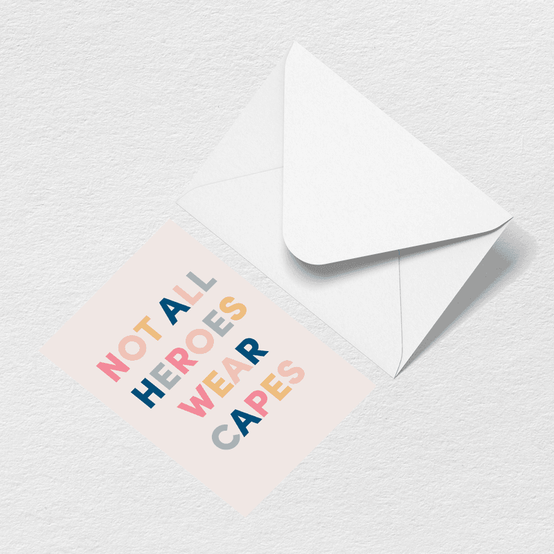 Heroes Greeting Card X6