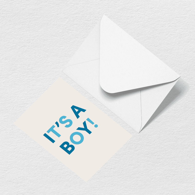 It's A Boy Greeting Card Y1