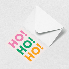 Ho Ho Ho Greeting Card Q1