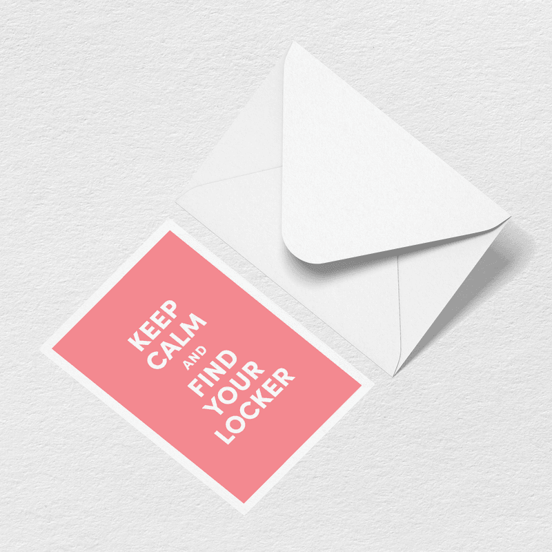 Keep Calm Greeting Card R6