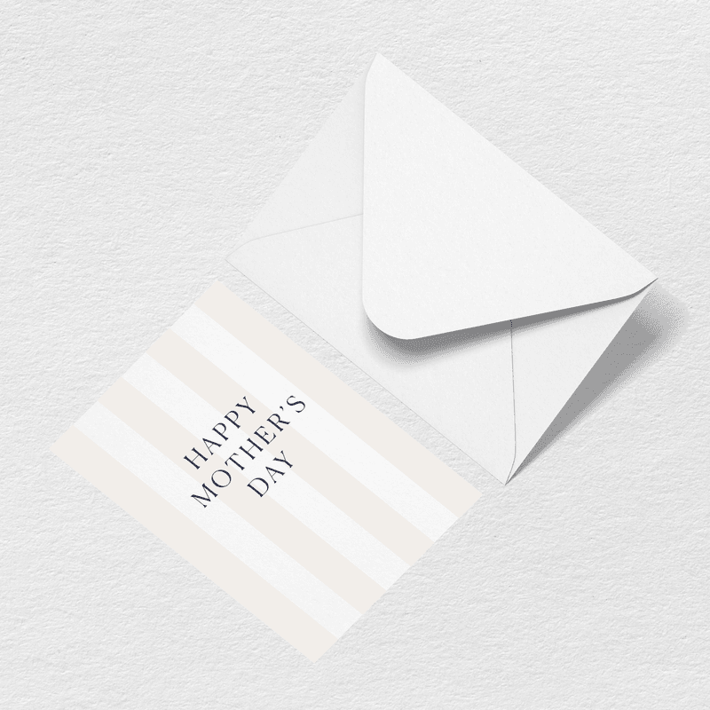 Mother's Day Stripes Greeting Card A0