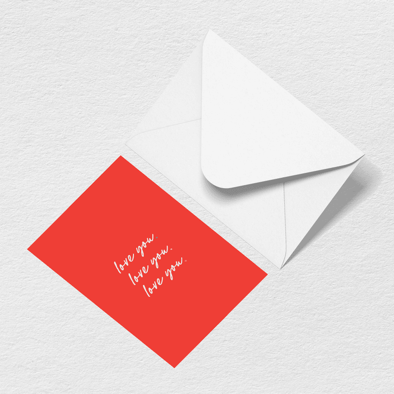 Love You Greeting Card U0