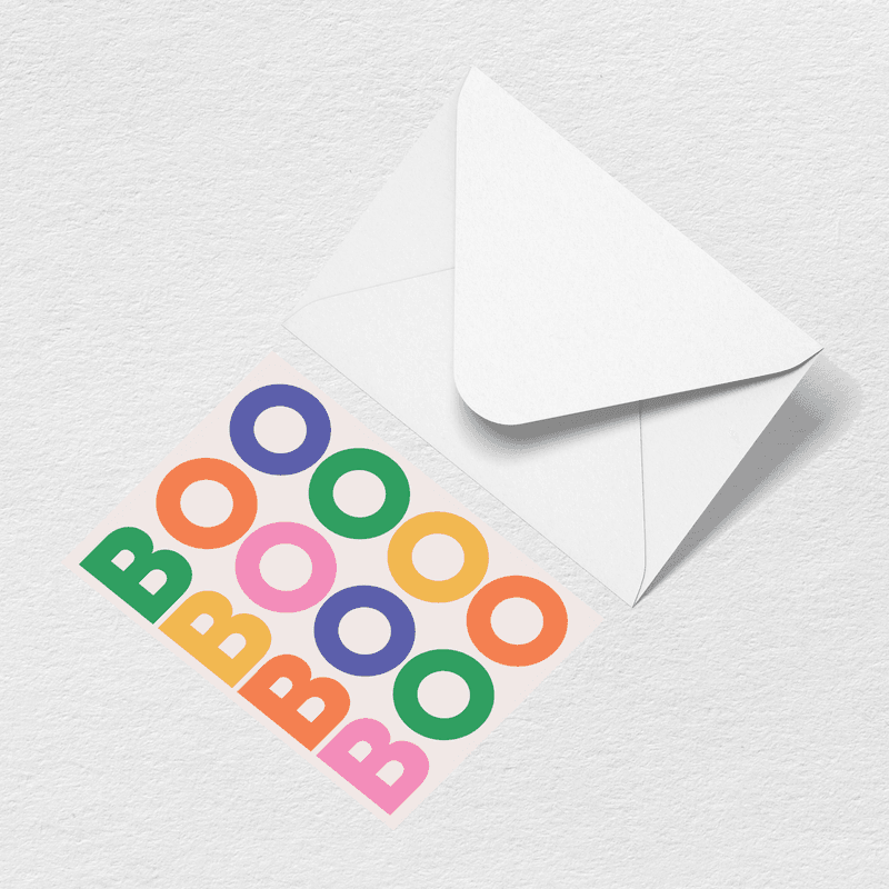 Boo Greeting Card F4