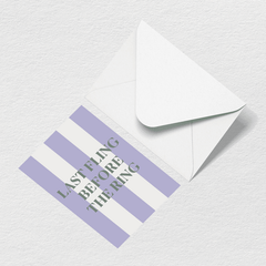 Last Fling Greeting Card A8