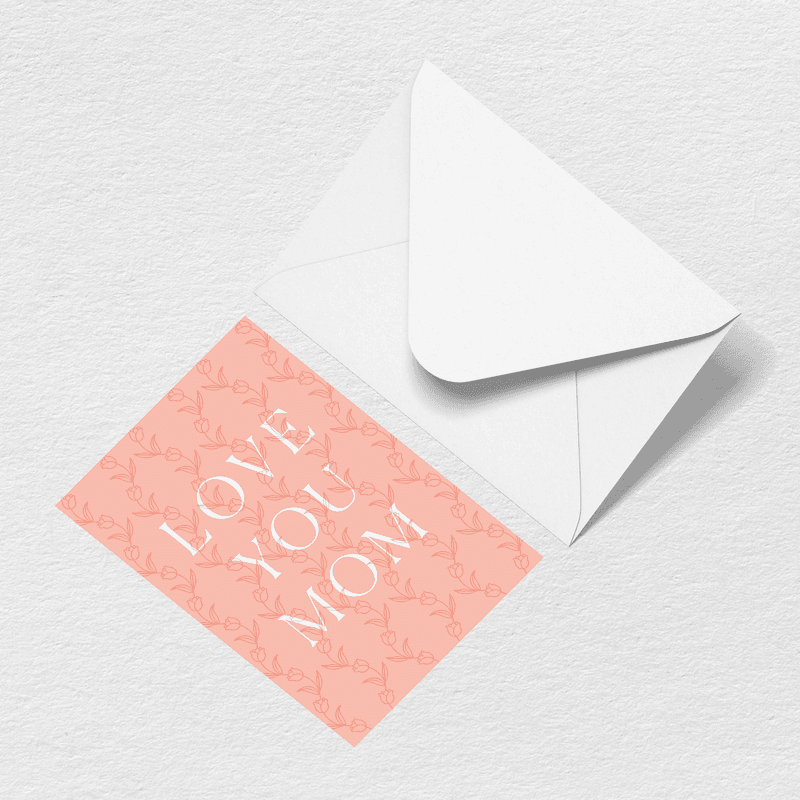 Love You Mom Greeting Card E0